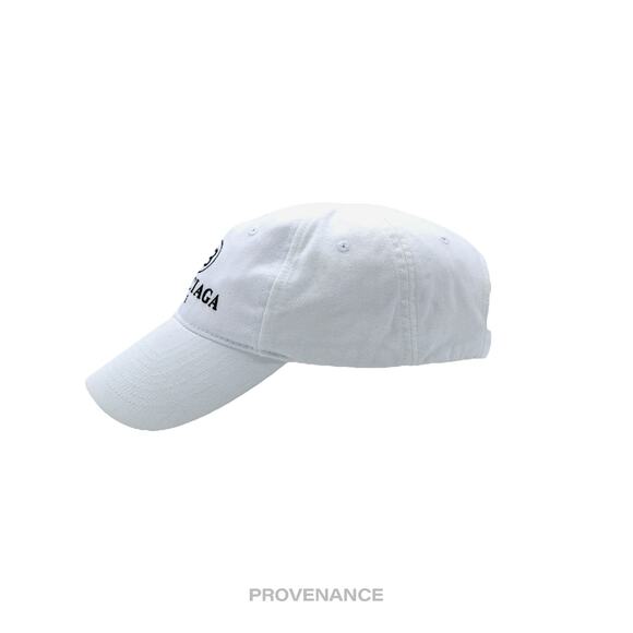 🔴 Balenciaga BB Logo Mode Embroidered Cap Hat - White - Picture 4 of 10